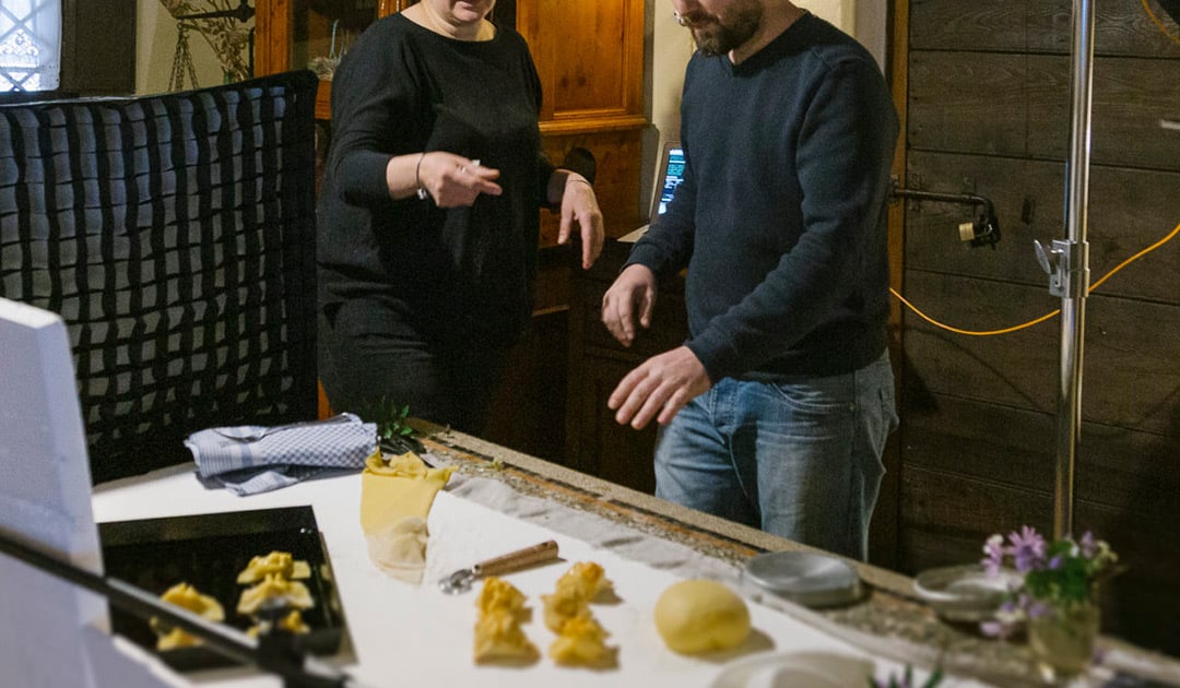 Backstage shooting fotografico per Ristorante Villa Cicchi