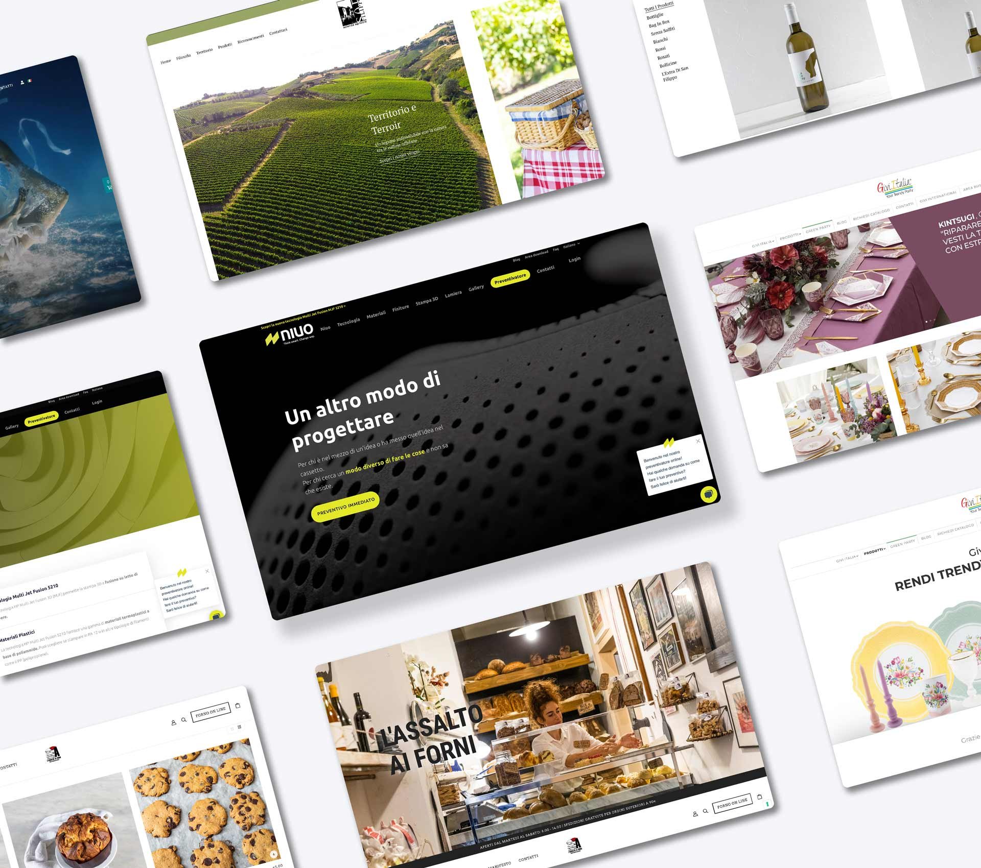 Mockup di e-commerce creati da Webeing Mockup di e-commerce creati da Webeing