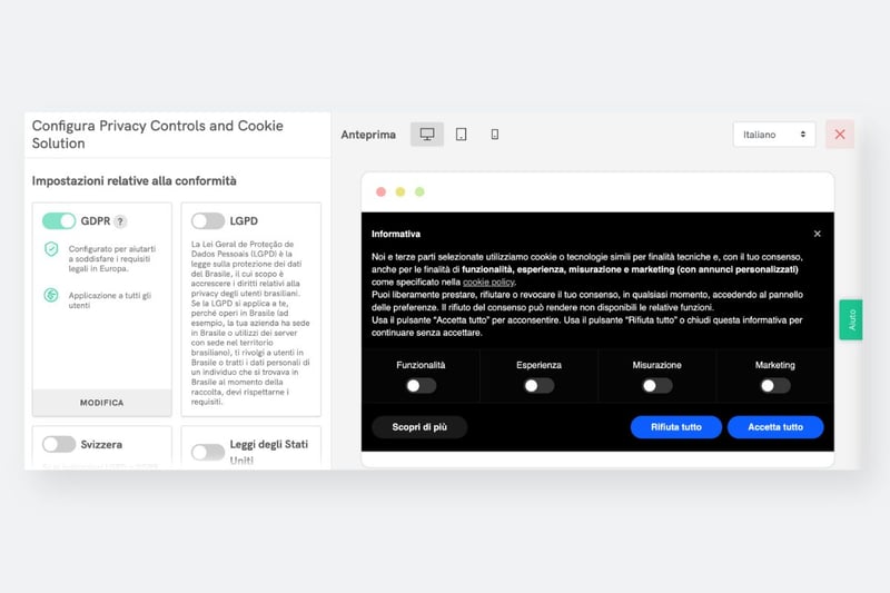 Webeing_Blog Tech_Screenshot configurare il privacy control