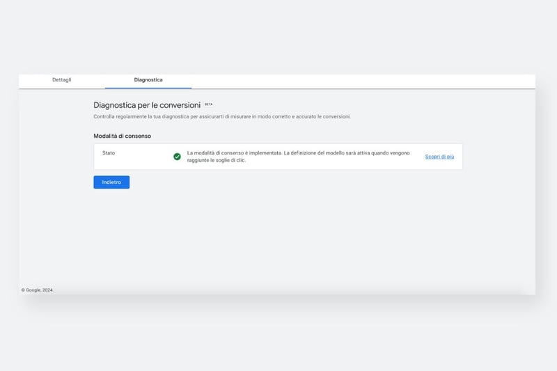 Webeing_Blog Tech_Screenshot (12) Diagnostiche per le conversioni