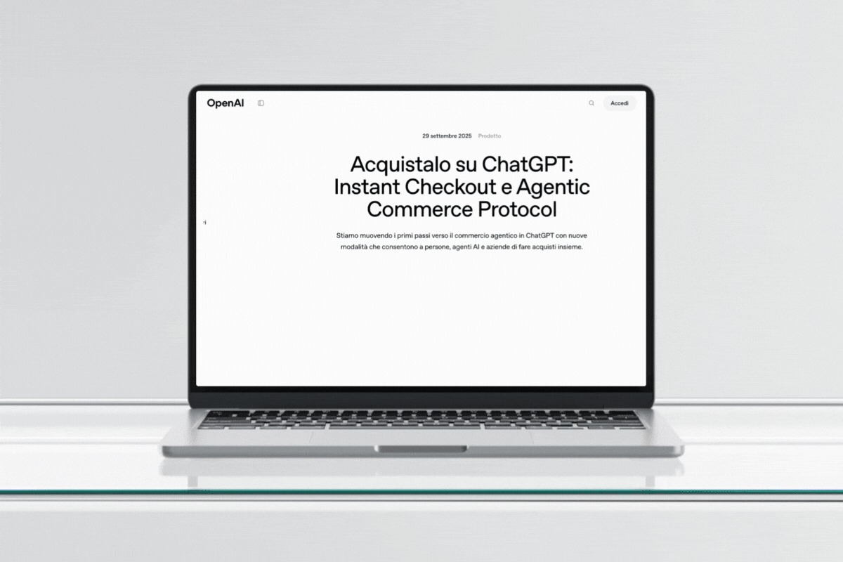 AI SHOP Nuovo percorso d 'acquisto con CHAT GPT